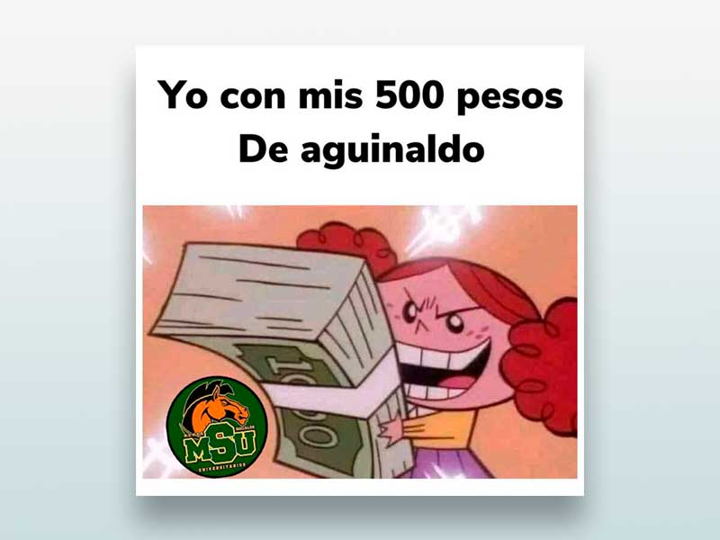 Yo con mis 500 pesos...