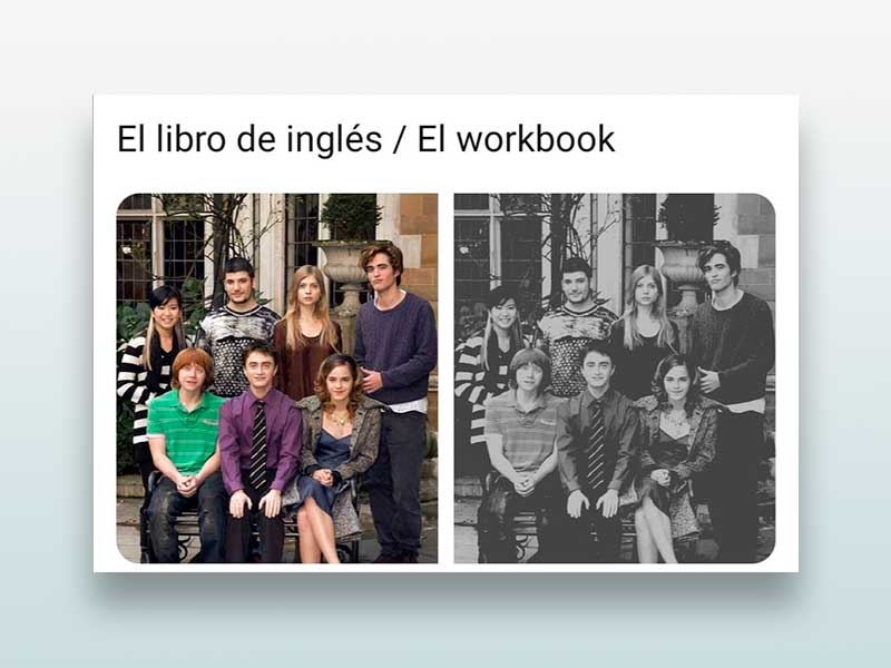 El libro de inglés