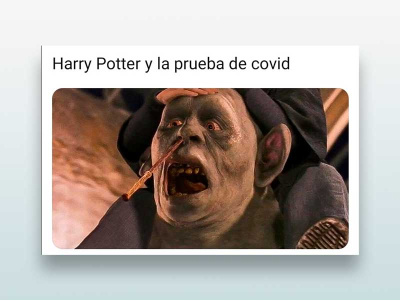 Harry Potter y la prueba de covid