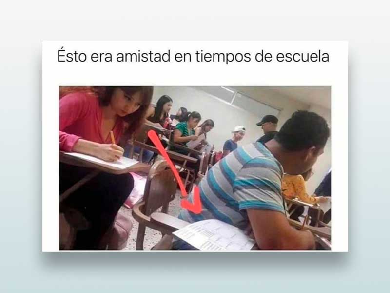 Amistad en tiempos de escuela