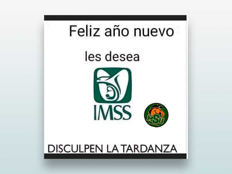 Feliz año nuevo IMSS