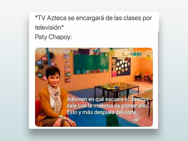 TV azteca se encargará de las clases