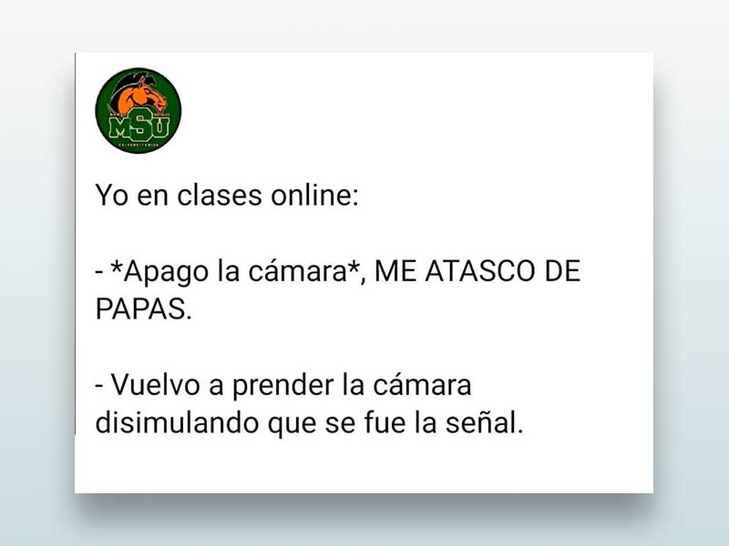 Yo en clases online