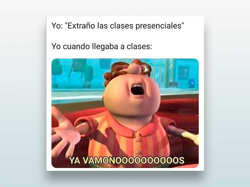 Yo cuando llegaba a clases