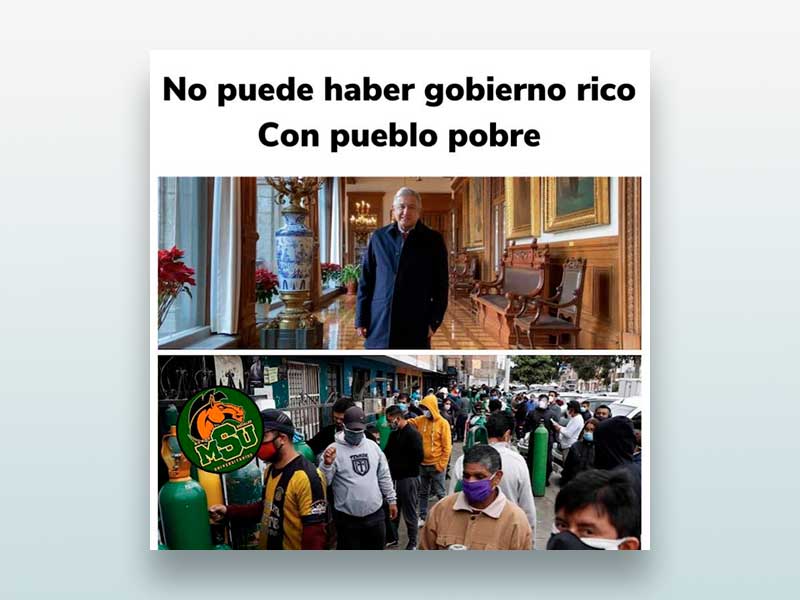 No puede haber gobierno rico