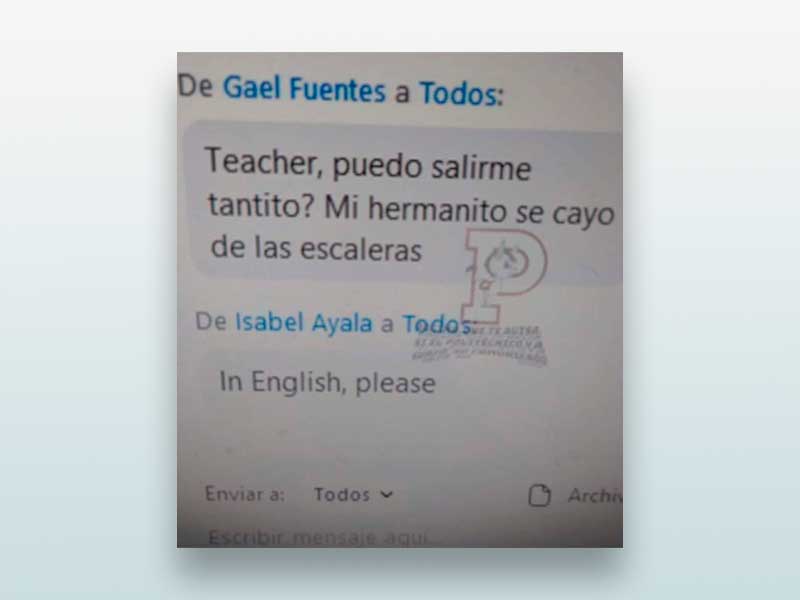 Teacher puedo salirme tantito?