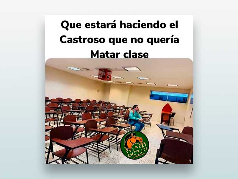 Que estará haciendo el castroso que no quería matar clase