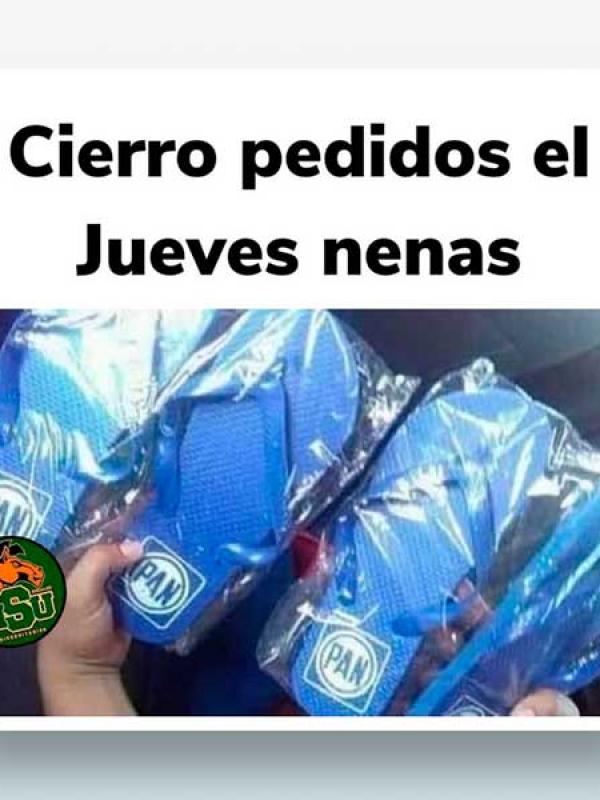 Cierro pedidos el jueves, nenas