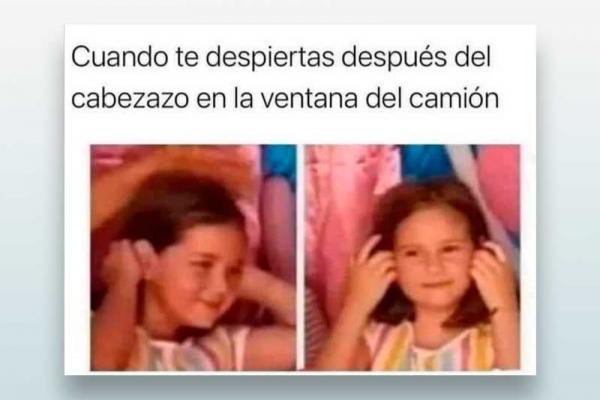 Cuando te despiertas después del cabezazo