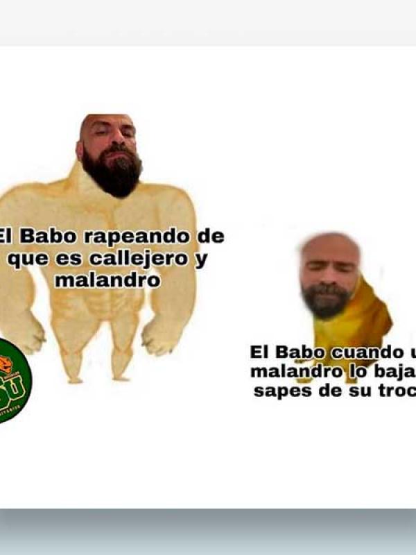 El Babo rapeando