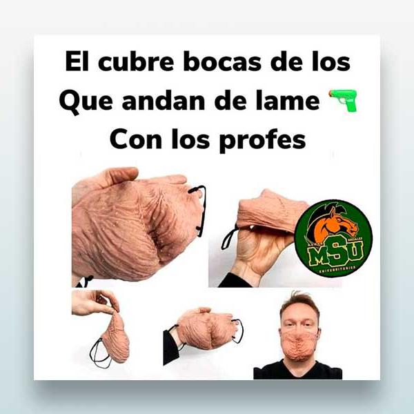 El cubre bocas...