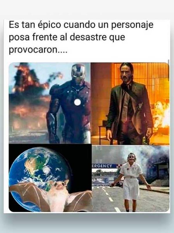 Es tan épico cuando un personaje posa