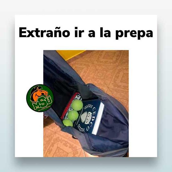 Extraño ir a la prepa