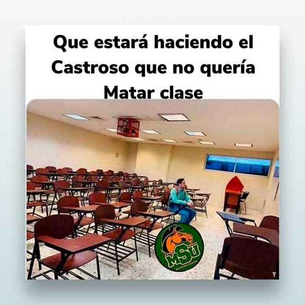 Que estará haciendo el castroso que no quería matar clase