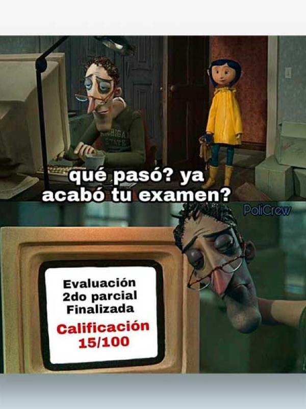 Que pasó? ya acabó tu examen?