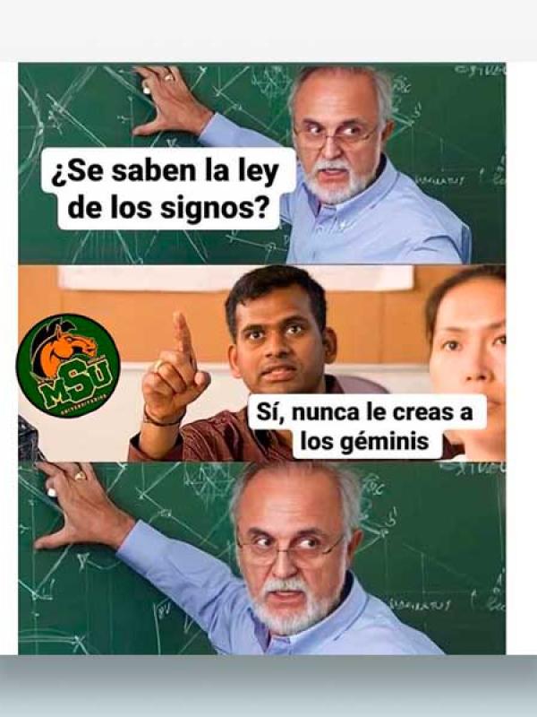 ¿Se saben la ley de los signos?