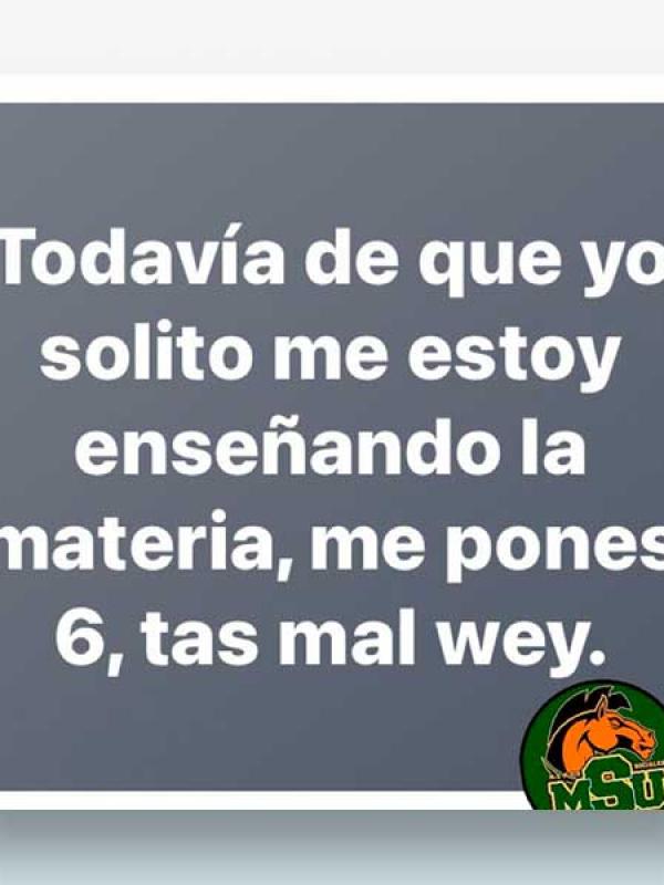 Todavía de que yo solito...