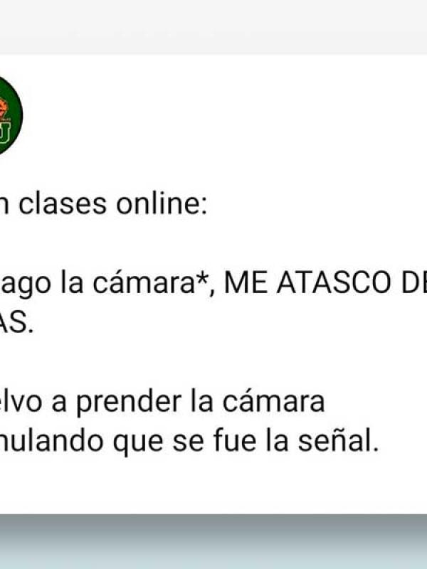 Yo en clases online